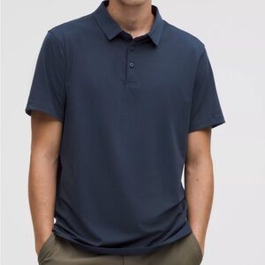 lululemon athletica Men's Short Sleeve Polo - Navy Blue